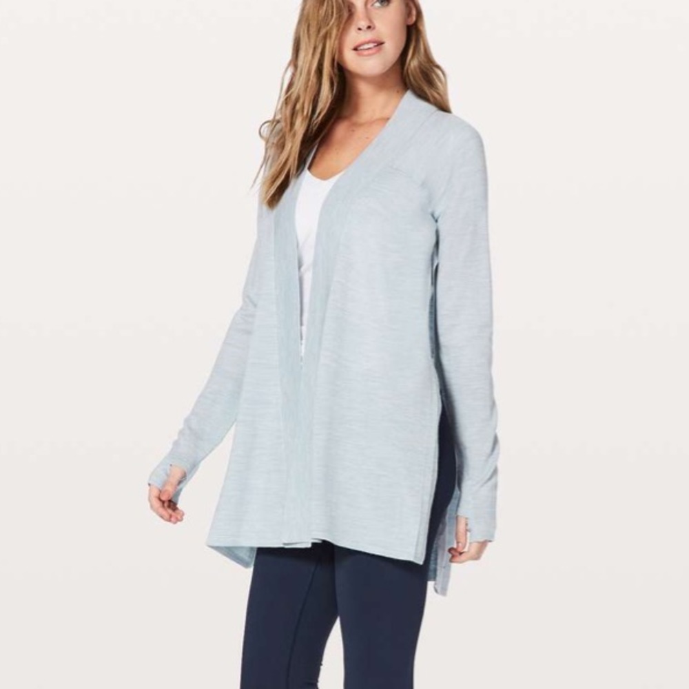 Lululemon Blissful Zen Sweater Heathered Starlight